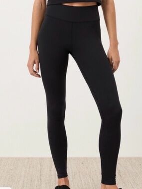 PACT mid-Rise Black Women's Active Leggings